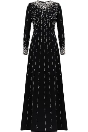 Dina Melwani Robe Italian à coupe longue