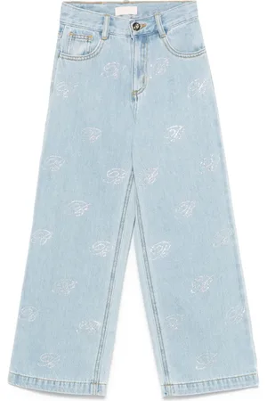 MISS BLUMARINE Jean à logos