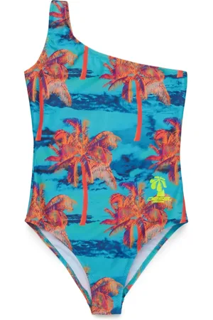 Diesel Maillot de bain à imprimé palmier