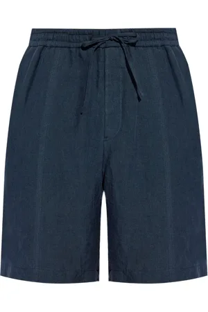 Emporio Armani Short en lin à lien de resserrage