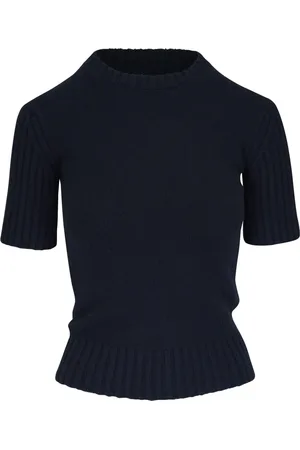Khaite T-shirt en maille nervurée
