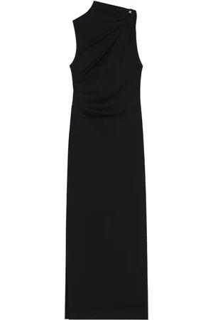 Courrèges Robe longue à design drapé