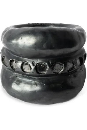 PARTS OF FOUR Bague Stack pavée de diamants
