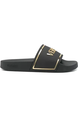 VERSACE Claquettes à logo embossé