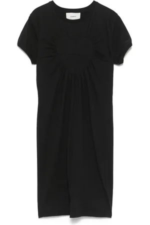 COPERNI Robe courte froncée à motif cœur