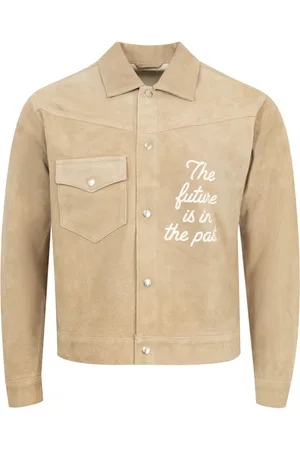 HUMAN MADE Veste en daim à logo