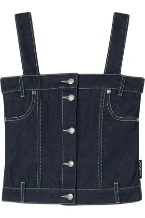 OFF-WHITE Haut-corset en jean