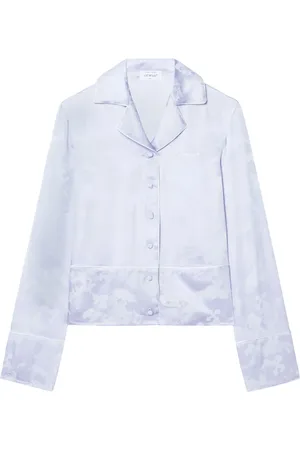 OFF-WHITE Chemise de pyjama à motif Fresco en jacquard