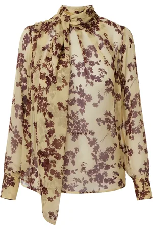Elisabetta Franchi Blouse en soie à fleurs