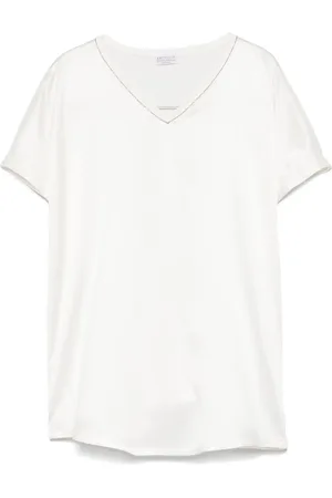 Brunello Cucinelli Blouse à lien de resserrage