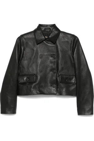 Maje Veste crop en cuir