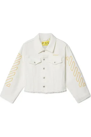 OFF-WHITE Veste Bookish Diag en jean