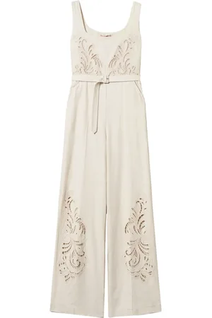 Twin-Set Combinaison en broderie anglaise