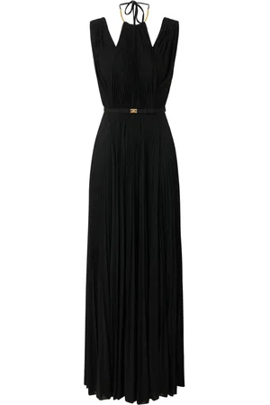 Elisabetta Franchi Robe longue à taille ceinturée