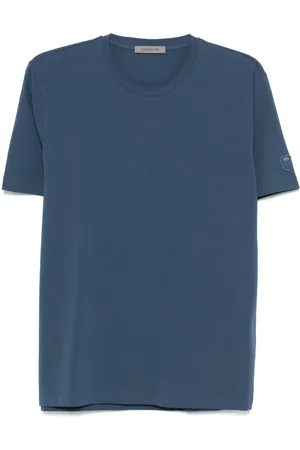 corneliani T-shirt à logo brodé