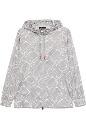 Kiton Veste imprimée à capuche