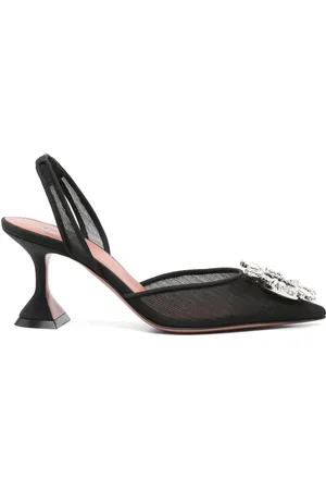 Amina Muaddi Escarpins Begum Glass 75 mm à bride arrière