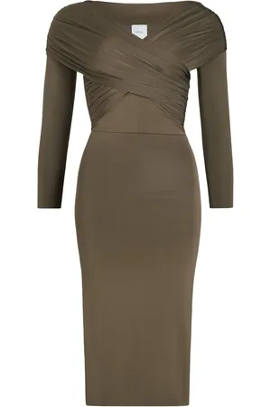 Patou Robe mi-longue à design portefeuille