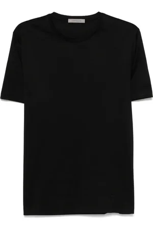 corneliani T-shirt à logo brodé