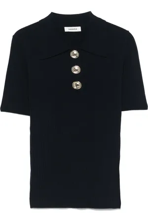 Sandro Polo en maille à design nervuré