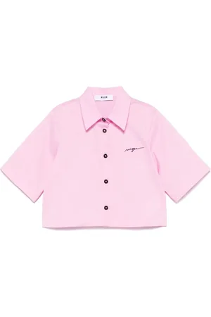 Msgm Chemise à logo brodé