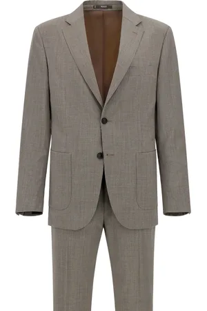 Boggi Milano Costume en laine vierge à motif