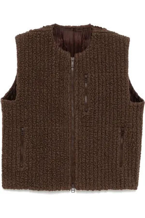 Issey Miyake Gilet en polaire à design plissé