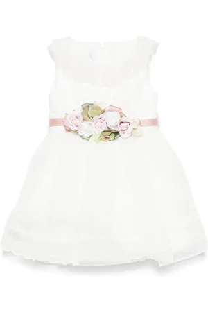 COLORICHIARI Robe à fleurs appliquées