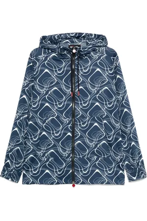 Kiton Veste imprimée à capuche