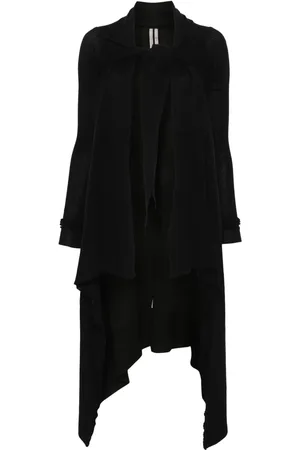 Rick Owens Manteau long à taille ceinturée
