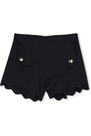Chloé Short en lin à bords festonnés