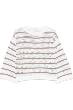 Brunello Cucinelli Pull à rayures
