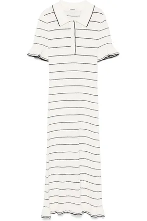 Sandro Robe en maille à rayures