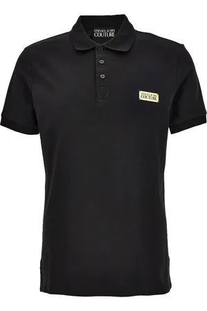 VERSACE Polo à plaque logo