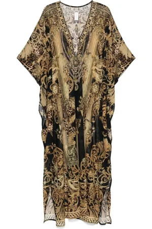 Camilla Robe longue à imprimé graphique