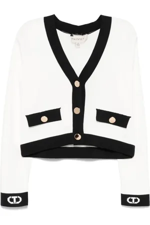 Twin-Set Cardigan à motif Oval T en jacquard