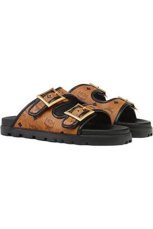 MCM Sandales Visetos en toile