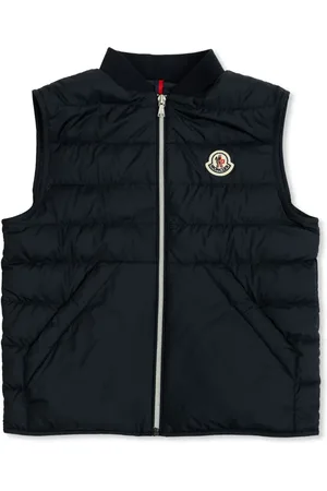 Moncler Gilet en laine à logo appliqué