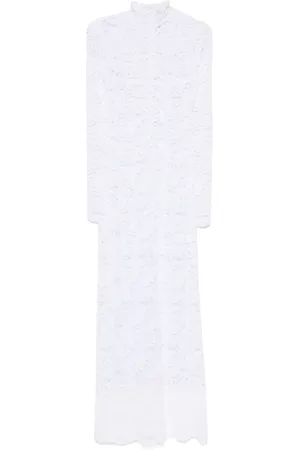 Atu Body Couture Robe en dentelle à coupe longue