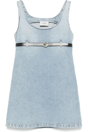 COPERNI Robe courte ceinturée en jean