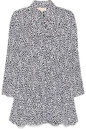 Michael Kors Robe-chemise plissée imprimée