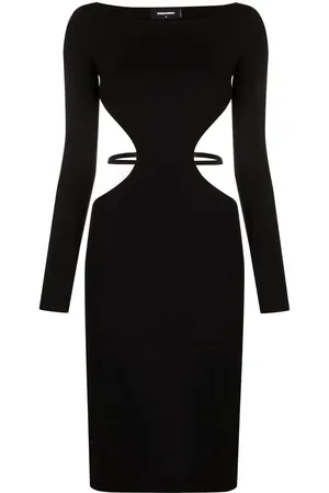 Dsquared2 Robe mi-longue à découpes