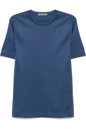 corneliani T-shirt à logo brodé