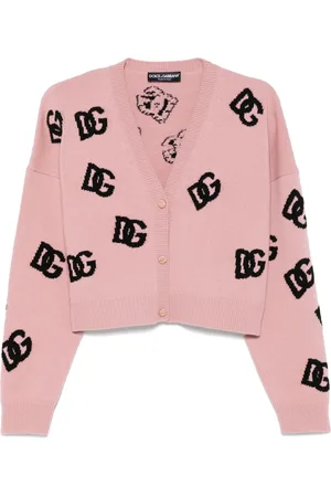 Dolce & Gabbana Cardigan crop à logo en jacquard