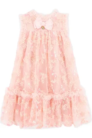 Angels Face Robe Sequin Flowers Tulle