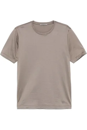 corneliani T-shirt à logo brodé