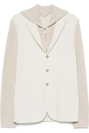 ELEVENTY Blazer à empiècements en maille