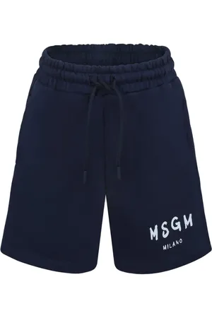 Msgm Short en coton à logo imprimé