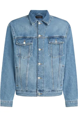 Karl Lagerfeld Veste en jean à logo imprimé