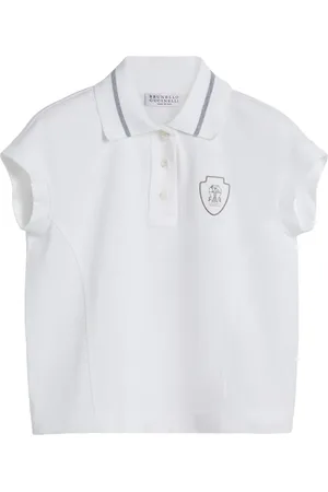 Brunello Cucinelli Polo à logo imprimé
